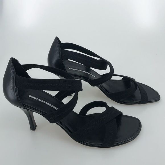 Donald J Pliner Black Jula Strappy Heeled Sandals - Picture 5 of 11